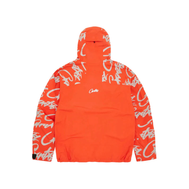 Corteiz Elitework Waterproof Shell Jacket Orange